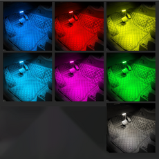 磁吸爆亮尋物燈 LED觸摸燈 觸控燈 閱讀燈 櫥櫃燈 汽車 拍拍燈 照明燈 觸碰燈, Micro插頭款, 七彩