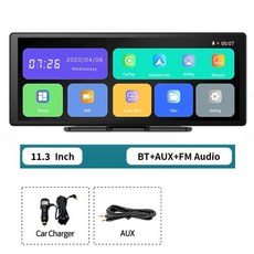 이미지본 무선 카플레이 이드 오토 블랙박스 채널 녹화 타임랩스 시간 주차 모니터링, 1. No Front Cam, C. With 64G TF Card