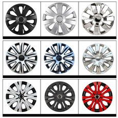 휠캡 커버 튜닝 휠커버 16인치 4개 자동차 범용 차량용, 16인치 3036 실버