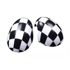 미니 쿠퍼 F54 용 2 개/대 2019 년 7 월 이전 자동차 외부 후면보기 미러 커버 스티커 액세서리, 05 Whecker, 01 With Light Hole, 02 Right Hand Drive