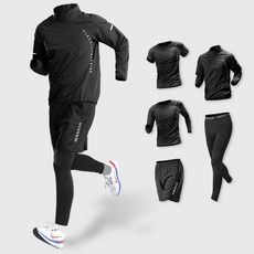 남성 트레이닝복 세트 기능성 러닝복 운동복 5종세트