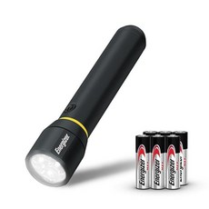 에너자이저 비전 HD 울트라 LED 손전등 디지털 포커스 1300 루멘 IPX4 방수 항공기 등급 알루미늄 조명 견고한 메탈 배터리 포함, 에너자이저 비전 HD 울트라 LED 손전등, 디지털 포, 1개