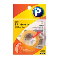 골드다용도테이프 리필 사무용품 GR1820 18mm x 20m 프린텍, 본상품