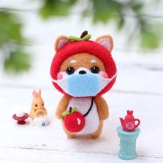 양모펠트 니들펠트 KIT 마스크시바 DIY 펫돌 패키지 76446EA 1(ea)