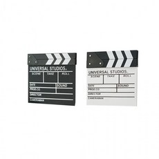 영화 슬레이트 클래퍼보드 연극 드라마 촬영 타임클립 소품 인테리어 ST22, 색상, 블랙, 상세페이지 참조