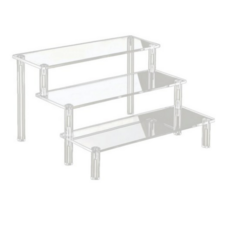 계단형 아크릴 피규어 전시 3단 진열대 30cm, 1개