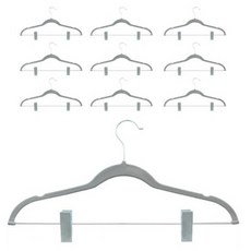 엠에프매직하우스 모라펠 논슬립 멀티 벨벳 집게 바지걸이, 그레이, 10개