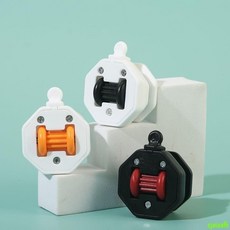 重物搬運神器 粘貼軸承 萬向輪子 移動滾輪 耐磨 承重靜音 家具通用 滑輪 腳輪 帶剎車, 白+紅【帶剎車】,4個裝, 1個