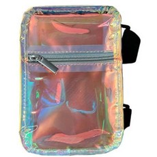 [ 959342 ] 홀로그램 허벅지 가방 | 여성용 다리 하네스 야외 허리 파우치 조절 가능한 스트랩이 있는 카니발 하이킹 여행 패니 팩 무지갯빛 단일 사이즈 레귤러, 1개