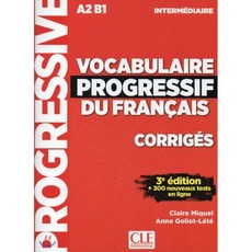 Vocabulaire Progressif du francais Intermediaire. Corriges, CLE