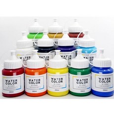 쉴드 수채물감 낱색 250ml -41884 아크릴 화 수채 붓 물감 미술 dew+7620MU, 본상품선택, 핑크, 본상품선택