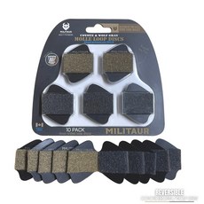MILITAUR MOLLE Loop Discs 雙面魔鬼氈環扣, 1個, 狼灰色