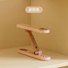 雙層可調節鞋架 附香薰除臭, 皮粉, 1個