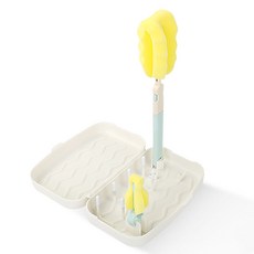 쿠넬 휴대용 미니 젖병건조대 솔 세트, 상세페이지, 젖병건조대 스펀지솔세트