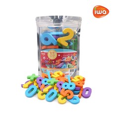 비앤씨 아이와 자석놀이_한글 영어 숫자 택1 리필 교구 한글 숫자 알파벳 대문자 소문자, 1개