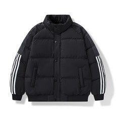 情侶款加厚保暖短版棉服外套