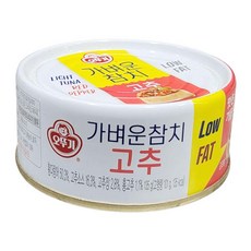오뚜기 가벼운 참치 고추, 135g, 1개