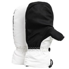 여성용 겨울 장갑 극한의 추위를 위한 보온 장갑 - 방수 방풍 단열 스노우 장갑 야외 활동 스키 하이킹 강아지 산책 및 눈 삽질용 100% 폴리에스터 쉘 (화이트 L)