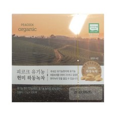 피코크 유기농 현미 하동녹차 50입(1.5g x 50티백), 1개, 50개입, 1.5mg