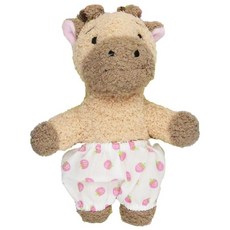 DoggyMan 多格漫 犬用友達毛絨啾啾玩具, 長頸鹿之助 棕色, 1個