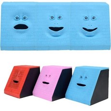 움직이는 페이스 뱅크 동전먹는 얼굴저금통(1P) 입, 1개, 핑크