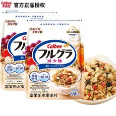 일본산 칼비 과일 저당 맛 영양가 높은 시리얼. 오리지널 그래놀라600g 아침 무첨가, 1개, D. 설탕 줄임 550g2개