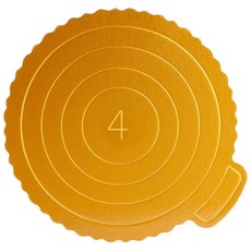 金色蛋糕底托 圓形/方形 蛋糕紙托 CC0270, 1個