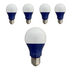 [데이타임]LED 벌브 8W A60 적색 녹색 청색 RGM램프 5개입, 5개