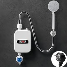 Mochae 전기온수기 3초 속열 순간온수기 하향식 샤워 세트 3500W 욕실, 흰색