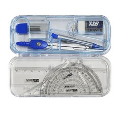 각도기 문구 세트 콤파스 자 컴파스 66691PC 1(PC), 진하기