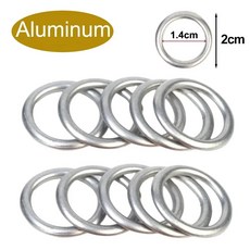 자동차 플러그 개스킷 오일 부품 시로코 용 드레인 제타 MK7 MK6 B6 골프 폭스바겐 호환 7 GTI 파사트 티구안 B5 도장 팬 투아렉, Aluminum 50pcs