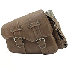 오토바이 사이드백 방수 스쿠터 가죽 빈티지 박스 클래식 가방, 1, G. 복고 갈회색 물병 좌