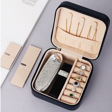 여행용 액세서리 보관함 지퍼 케이스 구성 인조가죽 수납