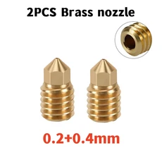 Bambu P1 핫 엔드 키트 서미스터 24V 65W 세라믹 카트리지 히터 가열 튜브 노즐, 10 0.2-0.4mm Brass