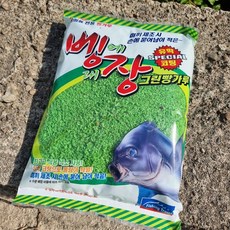 낚시여행 벵에대장 그린 빵가루 벵에돔 찌낚시 유막 코팅 밑밥 파우더 집어제, 750g, 1개