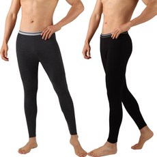 comfort;on 남성 기모 타이즈 레이온 발열 내복 하의 국내생산 2매