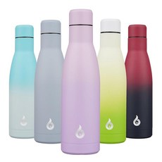 BJPKPK 스테인리스 메탈 워터보틀 355ml 미드나잇 블랙, 글리터 퍼플