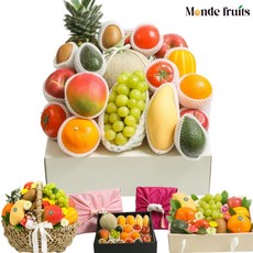 몽드프룻 과일선물세트 프리미엄 병문안 집들이 승진 과일바구니 혼합과일세트선물 [혼합과일BOX 실속형], 1세트