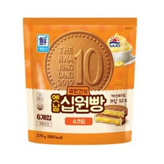 5분마켓 대림 옛날 십원빵 슈크림 국민간식, 270g, 6개