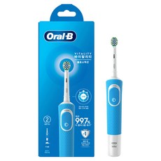 Oral-B 歐樂B Vitality電動牙刷, D100, 藍色(Floss Action), 1支