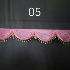 3or1m 파티 발란스 드레이프 패널 장식 배경 커튼 무대 웨딩 베일 천 웨이브 태슬, 01 1meter, 06 05