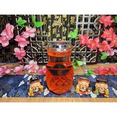 【馥安軒】台灣製 果凍鳳梨燭 鳳梨蠟燭 斗燭 光明燈 祈福燈 招財燈, 鳳梨果凍燭3號（超商限5對）, 1個