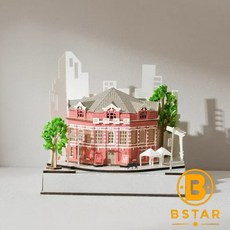 紙模型 台灣地景系列 西門紅樓 紙風景 手作 擺飾 紙模型紙雕 裝飾 DIY, 1個