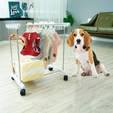 강아지행거 1단 애견 애묘 의류 정리대 이동식 행거 (Araium), 강아지행거 1단 애견 애묘 의류 정리대 이동식 행거 (