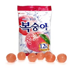 롯데 복숭아캔디(153g) x 1봉+자색옥춘사탕 20g 세트, 153g, 1개