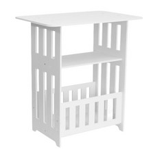 작은 우주 우드 북유럽 끝 테이블 카페 침실 아파트 사무실 거실을위한 작은 침대 옆 테이블, 현대의, 하얀색