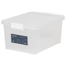 창신리빙 심플 스텝 리빙박스 19.5L (1P) 화이트 반투명 네오박스 투명박스 다용도 정리함 플라스틱 리빙박스 리빙 수납, 03) 심플리빙박스 19.5L, 1개