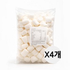 아트박스/모어바이 BBQ 마시멜로우 1kg x 4개 / 구워먹는 비비큐 마시멜로