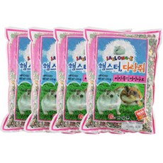 재롱이 씨앗 종합영양사료 630g x 4개 (햄스터먹이), 1세트