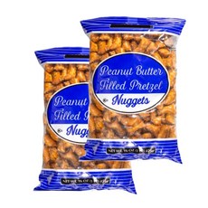 Peanut Butter Filled Pretzel Nuggets 16 oz (454g) - 2 PACK (Peanut Butter Filled Pretzel Nuggets), 1개, 340g
